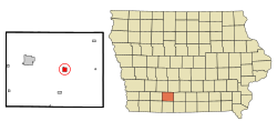 Location of Afton, Iowa