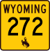 Wyoming Highway 272 marker