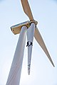 Image 20Workers inspect wind turbine blades. (from Wind turbine)