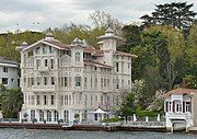 A historic yalı, a residence constructed along the shores of the Bosphorus near Istanbul