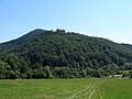 Zborov Castle hill, during the summer (August 2011)