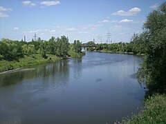 Vue du nouveau bras de la rivière Torets.