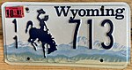 1993-1999 Wyoming License Plate