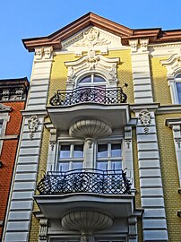 Adorned balconies