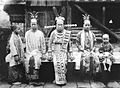 Family portrait of an older Nias princess with her daughters and granddaughters