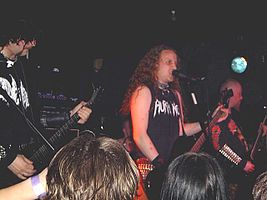 Cadaver performing in 2004