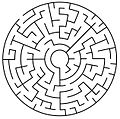 A circular maze