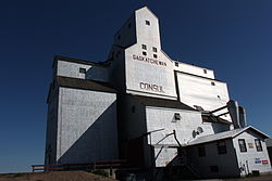 The Former Saskatchewan Wheat Pool elevators in Consul