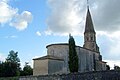 Vue d'ensemble de l'église et de son chevet (août 2011)