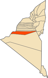 Location of Sali commune within Adrar Province