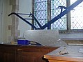 A Gallus plough, on display in the parish church