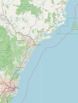 Wakefield is located in the Hunter-Central Coast Region