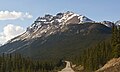 Dolomite Peak seen from northbound Icefields Parkway