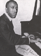 Composer James P. Johnson in 1921.
