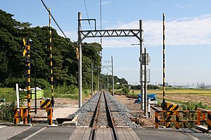 車站遺址（2006年9月，改善走線後）