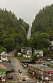 Example of the extremely steep roads in Ketchikan.