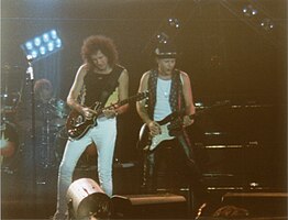 The band performing in 1998