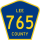 County Road 765 marker