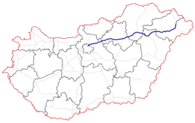 Carte de l’autoroute M3