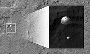 Curiosity's descent seen by the Mars Reconnaissance Orbiter