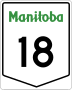 Provincial Trunk Highway 18 marker