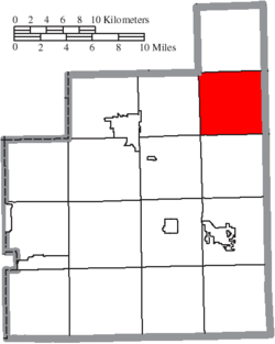 Location of Montville Township in Geauga County