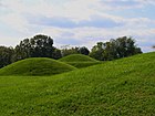 Hopewell mounds from the Mound City Group in Ohio