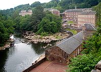 New Lanark is a UNESCO World Heritage Site in South Lanarkshire, Scotland