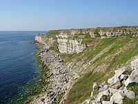 The Jurassic limestones on the Isle of Portland.