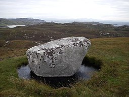 Rock near the summit of Cnoc Mòr