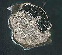 صورة فضائية للجزيرة