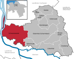 Schwanewede – Mappa