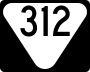 State Route 312 marker