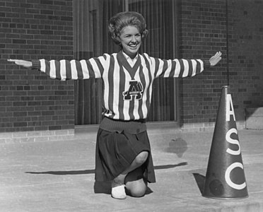 Sharon Terrill, Miss California 1968, at Arlington State College in Texas in 1965