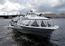 Hydroptère russe à Saint-Pétersbourg.