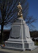 America (1866–68), Soldiers Monument, St. Johnsbury, Vermont.