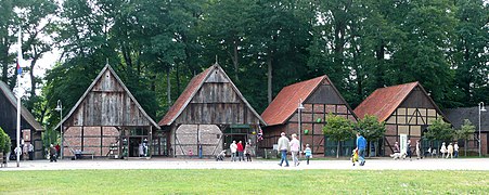 In Germany, due to the risk of fire, some hay barns were located in areas apart from houses in the inner town or village. These areas were called a Scheunenviertel, which translates as "barn quarter", from "Scheune", the German word for barn.[22] This barn quarter is in Steinhude, Germany