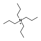 2-D skeletal version of the tetrapropylammonium ion