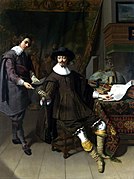 Thomas de Keyser - Portrait of Constantijn Huygens and his clerk, 1627, National Gallery