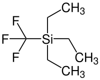 Strukturformel von Triethyl(trifluormethyl)silan