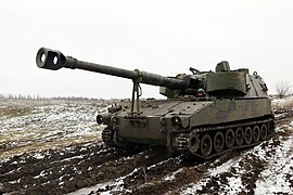 M109 self-propelled artillery in Ukrainian field
