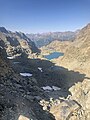 Vallone delle Forcioline (valle Varaita) visto dal passo delle Sagnette