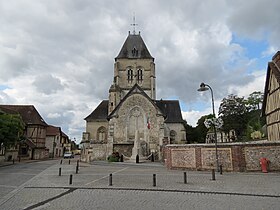 Vue du chevet de l'église.