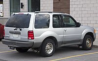 Rear view of Explorer Sport