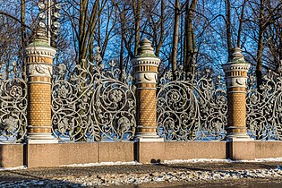 Mikhailovsky Garden fence, St Petersburg, 1907