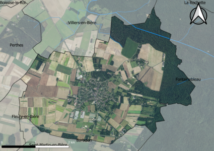 Carte orhophotogrammétrique de la commune.