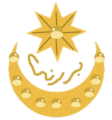 An alleged Bruneian Sultanate emblem as seen on Hussin Kamaluddin's armor