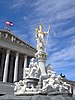 Statue of Athena outside the Austrian Parliament