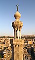 Detail of one of the minarets above the gate