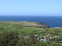 Cape Bojeador coast WPS overlooking close-up with antenna